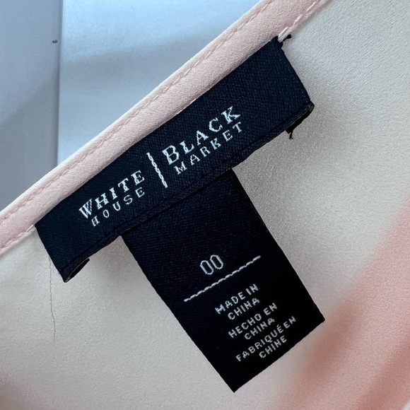 White House Black Market lightweight tank pale pink layered mini dress 00 (A-3) - Picture 4 of 10